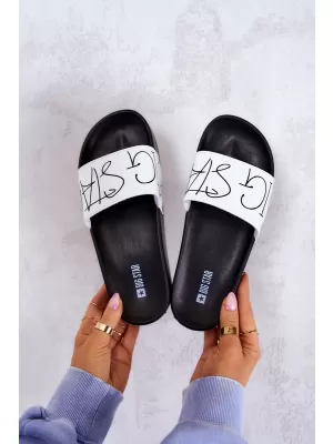 Dámske módne šľapky BIG STAR JJ274A275 BIELA ​​Big Star Shoes