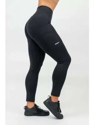 Legíny s vysokým pásom LEG DAY GOALS 248 BLACK Nebbia