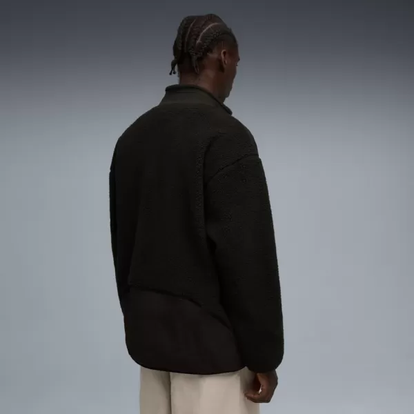  Pánska bunda PUMA TECH SOFT TECH RELAXED SHERPA JACKET 632104-01 ČIERNA 