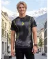 Prémiové pánske funkčné tričko ALTISPORT VOJ/ALM113TR01 ČIERNO-FLUO ŽLTÁ