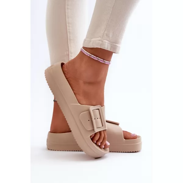  Dámske šľapky BIG STAR NN274A666 BÉŽOVÁ Big Star Shoes 