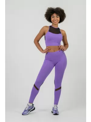 FIT Activewear legíny s vysokým pásom 443 LILA Nebbia