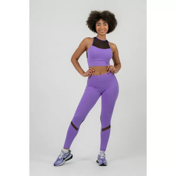  FIT Activewear legíny s vysokým pásom 443 LILA Nebbia 