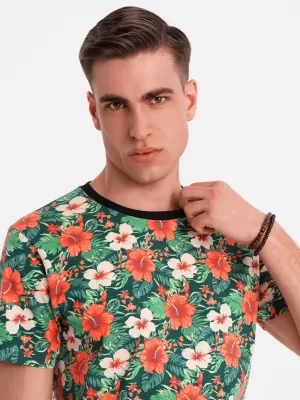 Pánske tričko OMBRE OM-TSFP-0249 ČIERNA