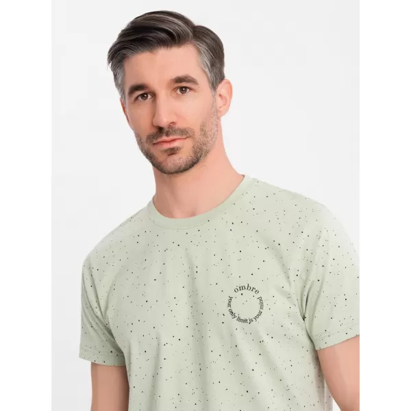  Pánske tričko OMBRE OM-TSFP-0186 MÄTA 