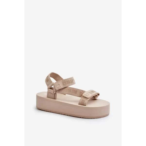  Dámske sandále BIG STAR NN274A528 BÉŽOVÁ Big Star Shoes 