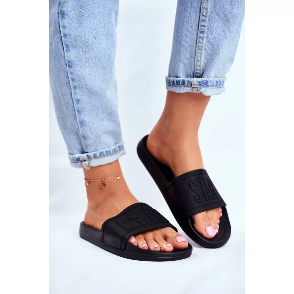  Dámske módne šľapky BIG STAR DD274A271 ČIERNA Big Star Shoes 