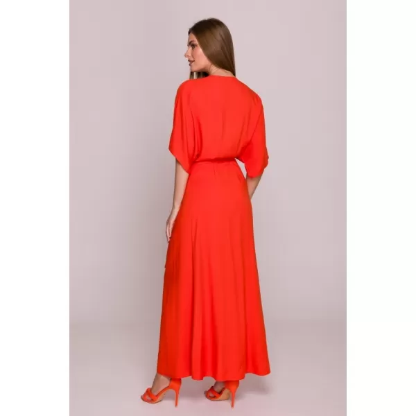  Šaty STYLOVE S406 KORALOVÝ 