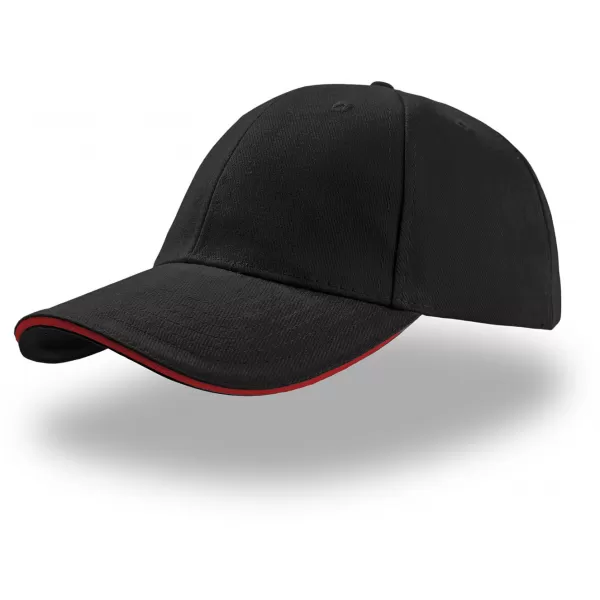  Čiapka ATLANTIS | Liberty Sandwich BLACK/RED 