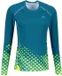 Dámske prémiové funkčné tričko s dlhým rukávom ALTISPORT VOJ/ALW109TR03 SMARAGDOVÁ/FLUO ŽLTÁ