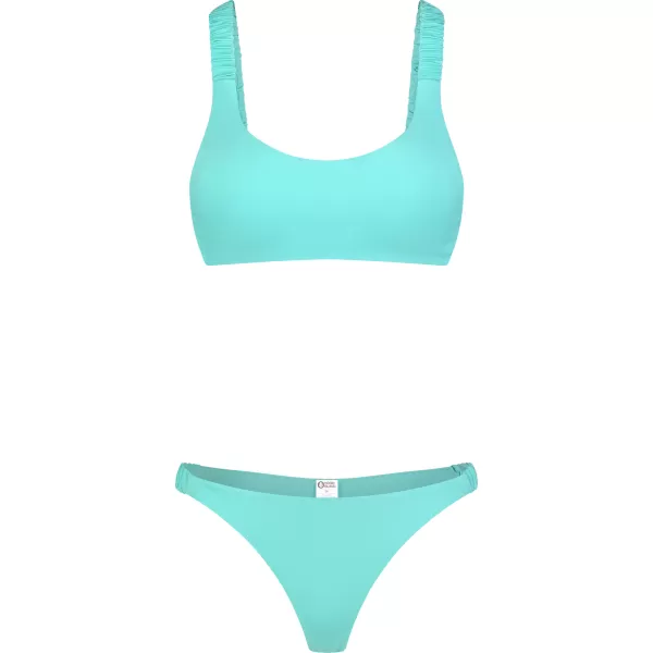  Dámske bikiny - najvyššia časť NORDBLANC NBSSS8209 TYRKYSOVÝ 