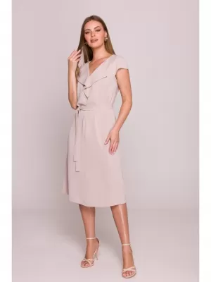 Šaty STYLOVE S411 BÉŽOVÁ