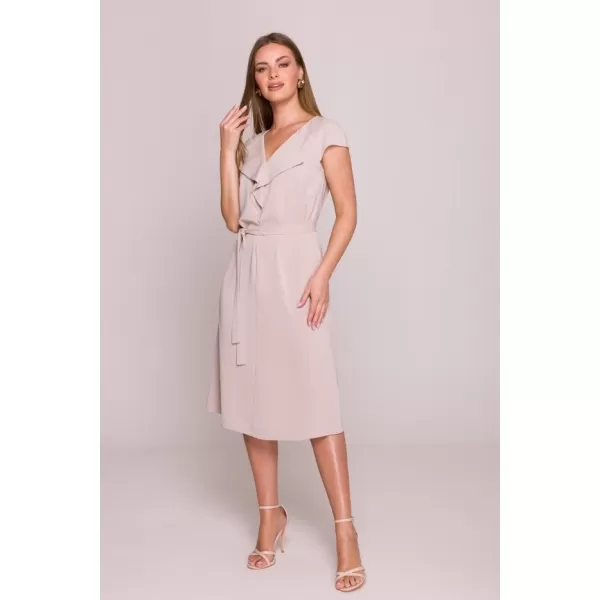  Šaty STYLOVE S411 BÉŽOVÁ 
