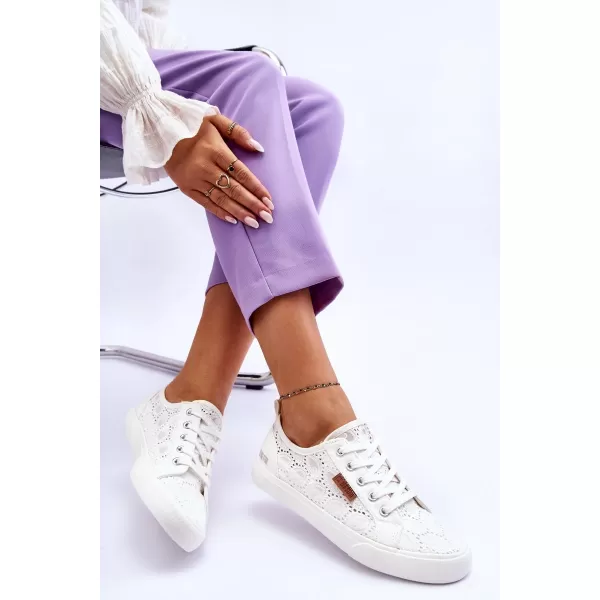  Dámske módne tenisky BIG STAR W274925 BIELA ​​Big Star Shoes 