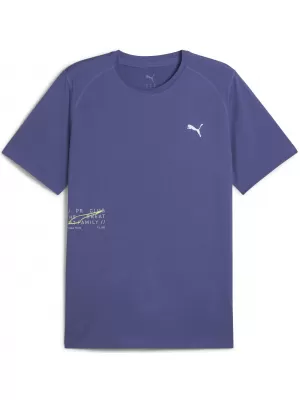 Tričko PUMA EVERYDAY KNIT PERF SS TEE? M 526631_46 MODRÝ KRYŠTÁL