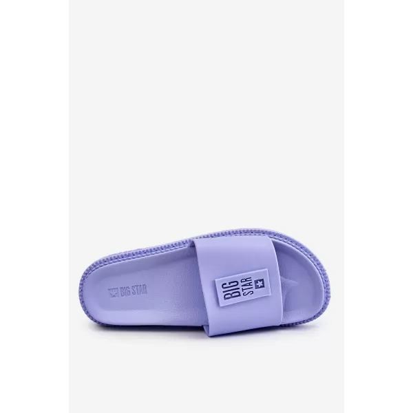  Dámske módne šľapky BIG STAR JJ274A304 FIALOVÁ Big Star Shoes 