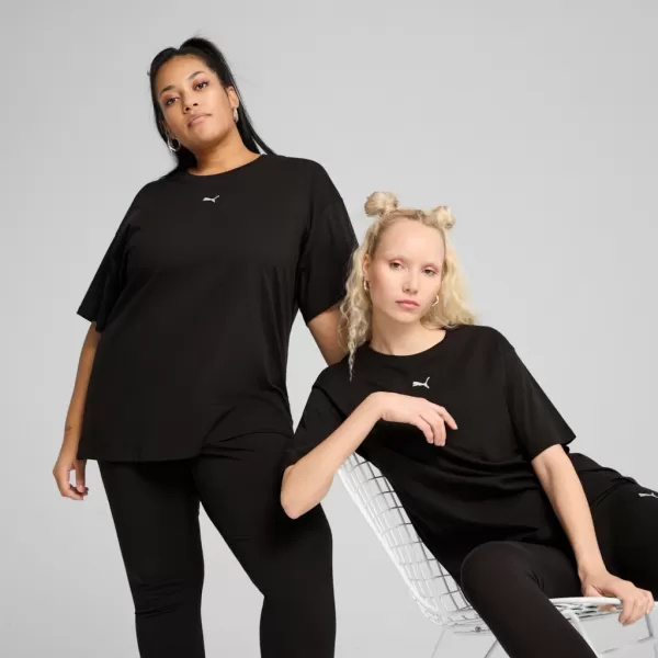  Tričko PUMA ESS RELAXED TEE 684971-01 ČIERNY 