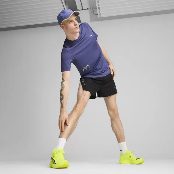  Tričko PUMA EVERYDAY KNIT PERF SS TEE? M 526631_46 MODRÝ KRYŠTÁL 