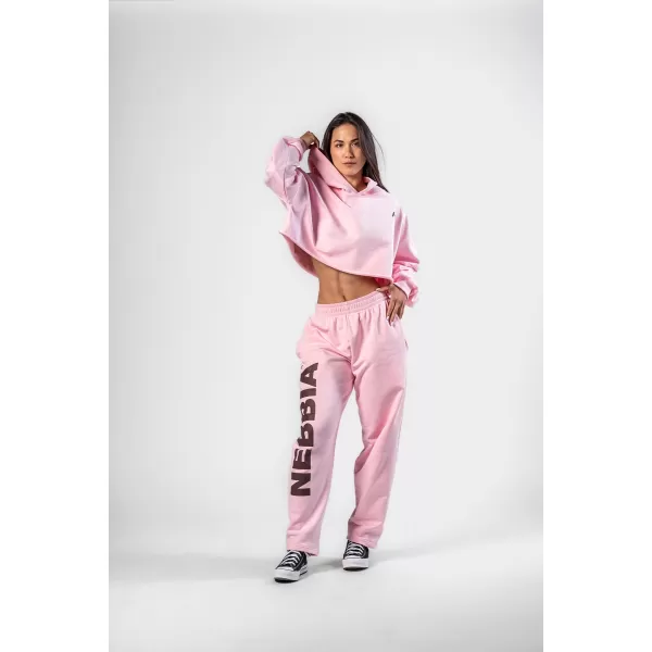  Voľné voľné tepláky BOYFRIEND STYLE 432 PINK Nebbia 