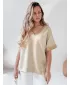 Dámske tričko DSTREET SHINE LOVE RY2914 BÉŽOVÁ