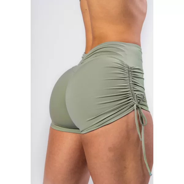  Push-up šortky so šnurovaním STRONG BEAUTY 429 LIGHT GREEN Nebbia 