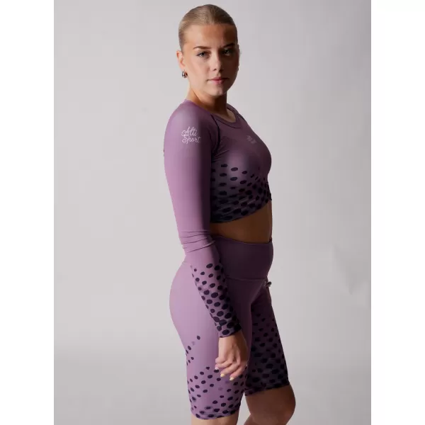  Dámsky funkčný prémiový crop top ALTISPORT VOJ/ALW109TR04 FIALOVÁ 