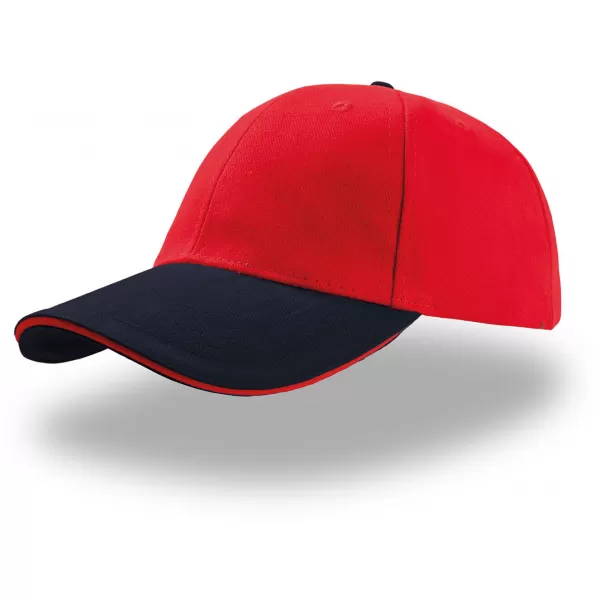  Čiapka ATLANTIS | Liberty Sandwich RED/NAVY/RED 