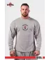 Nadrozmerná mikina bez kapucne SIGNATURE 797 SVETLO GREY Nebbia