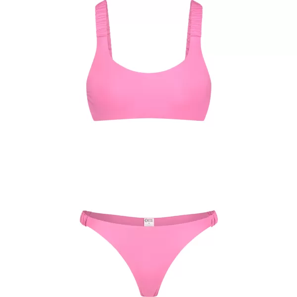  Dámske bikiny - najvyššia časť NORDBLANC NBSSS8209 RUŽOVÝ 