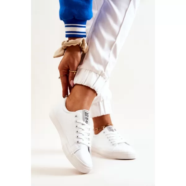  Dámske kožené tenisky BIG STAR JJ274311 BIELA ​​Big Star Shoes 