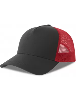 Čiapka ATLANTIS | Rapper Cotton-S DARK GREY/RED