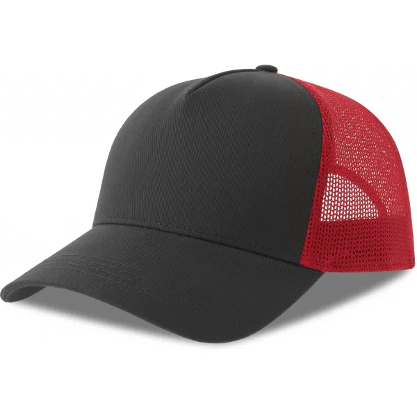  Čiapka ATLANTIS | Rapper Cotton-S DARK GREY/RED 