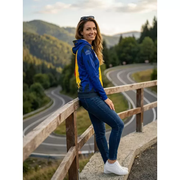  Dámska prémiová funkčná mikina ALTISPORT VOJ/ALW036RO/MI01 PRUHY 
