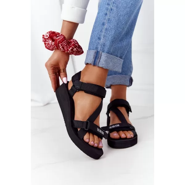  Dámske sandále BIG STAR FF274A349 ČIERNA Big Star Shoes 