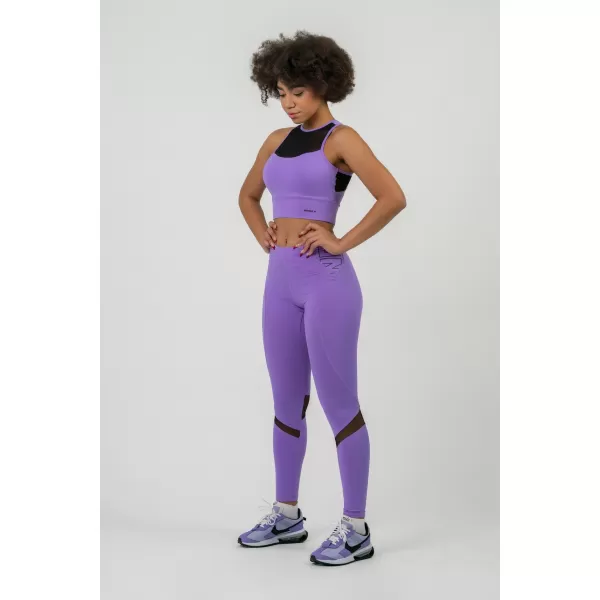  FIT Activewear legíny s vysokým pásom 443 LILA Nebbia 