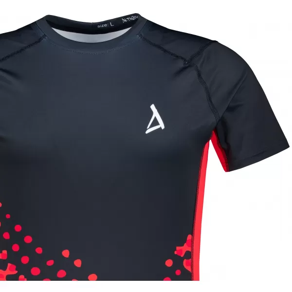  Pánska prémiová funkčná kompresná košeľa ALTISPORT VOJ/ALM109TR04 ČERVENÁ/ČIERNA 