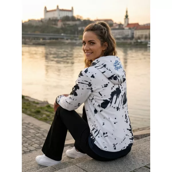  Dámska prémiová funkčná mikina ALTISPORT VOJ/ALW036SL/MI01 ABSTRAKCIE 