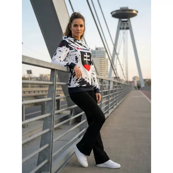  Dámska prémiová funkčná mikina ALTISPORT VOJ/ALW036SL/MI01 ABSTRAKCIE 