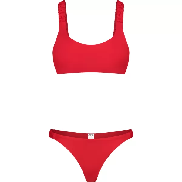  Dámske bikiny - najvyššia časť NORDBLANC NBSSS8209 ČERVENÝ 