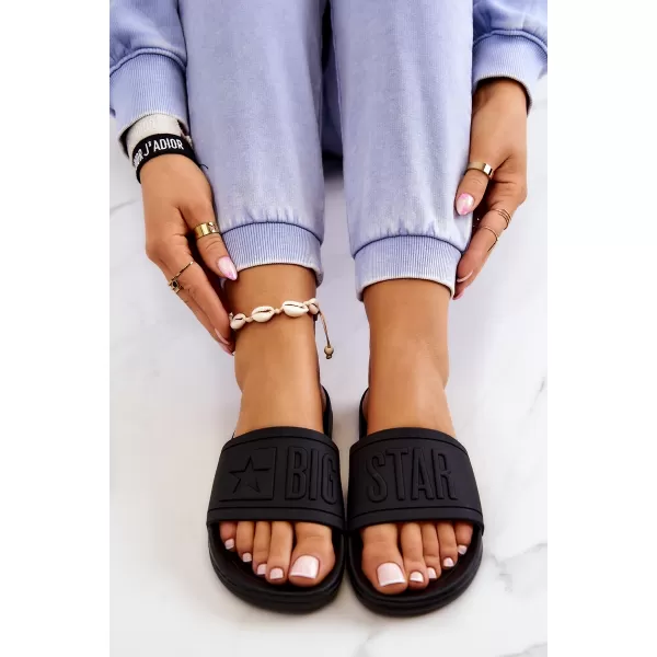  Dámske módne šľapky BIG STAR DD274A271 ČIERNA Big Star Shoes 