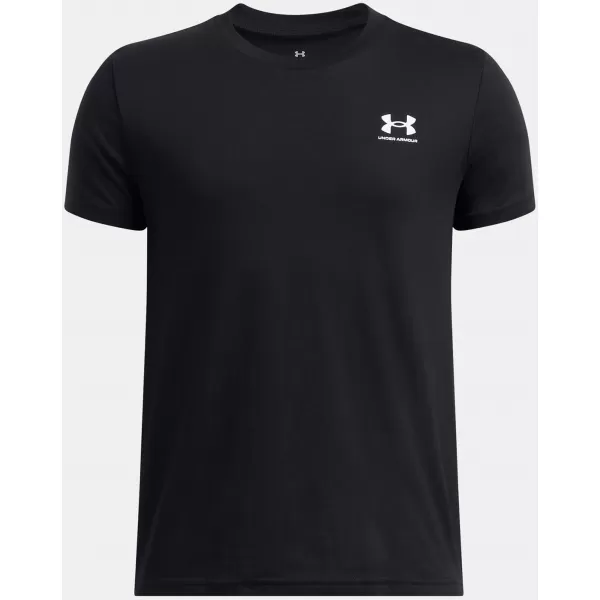 Chlapčenské tričko UNDER ARMOUR B SPORTSTYLE LC SS 1389962-001 ČIERNA 