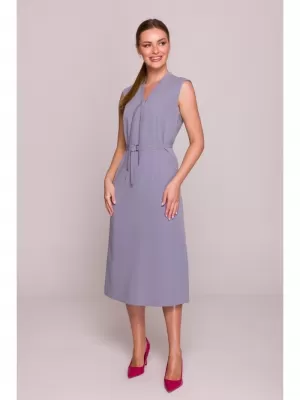 Šaty STYLOVE S410 HOLUBICA SIVÁ