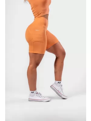 Cyklistické šortky s vysokým pásom ELITE 467 ORANGE Nebbia