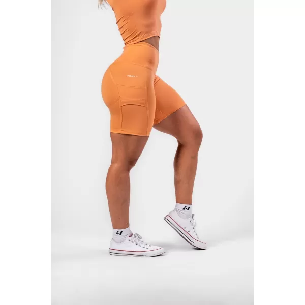  Cyklistické šortky s vysokým pásom ELITE 467 ORANGE Nebbia 