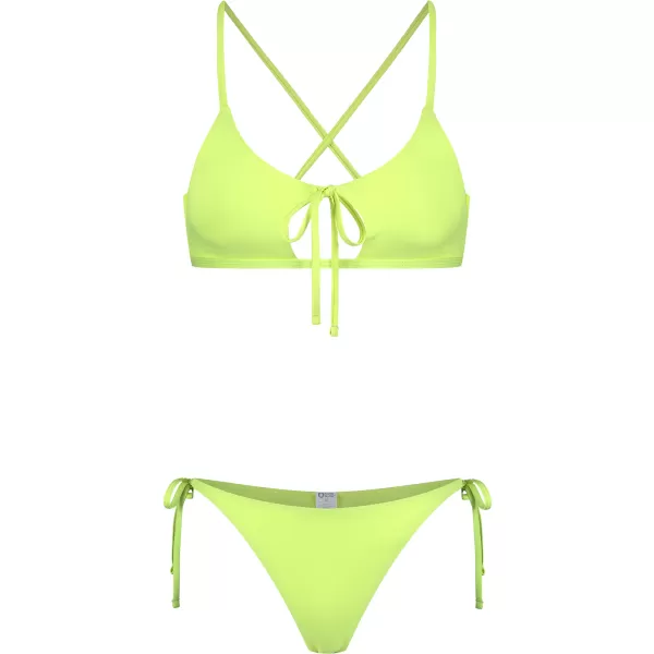  Dámske bikiny - najvyššia časť NORDBLANC NBSSS8211 ŽLTÝ 