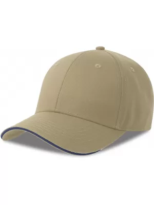 Čiapka ATLANTIS | Sport Sandwich-S KHAKI/NAVY