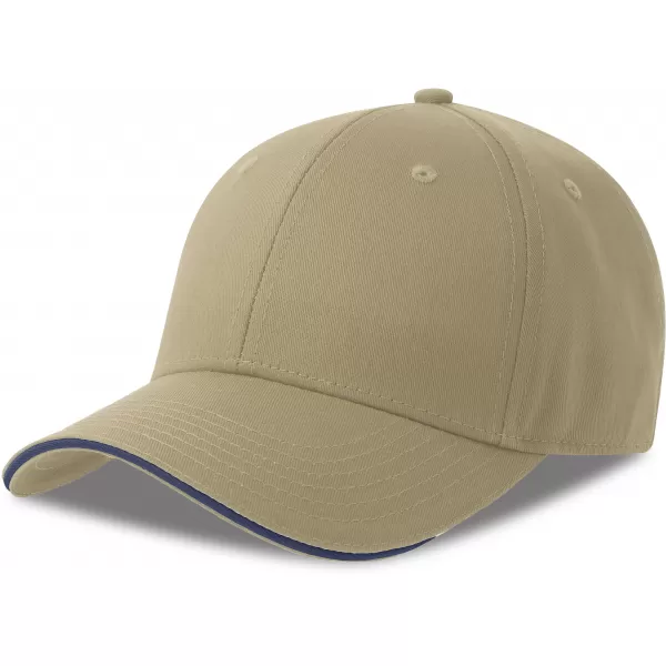  Čiapka ATLANTIS | Sport Sandwich-S KHAKI/NAVY 