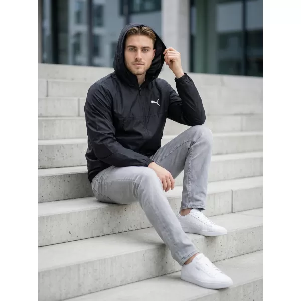  Veterný breaker PUMA ESS REGULAR WINDBREAKER 684625-01 ČIERNY 