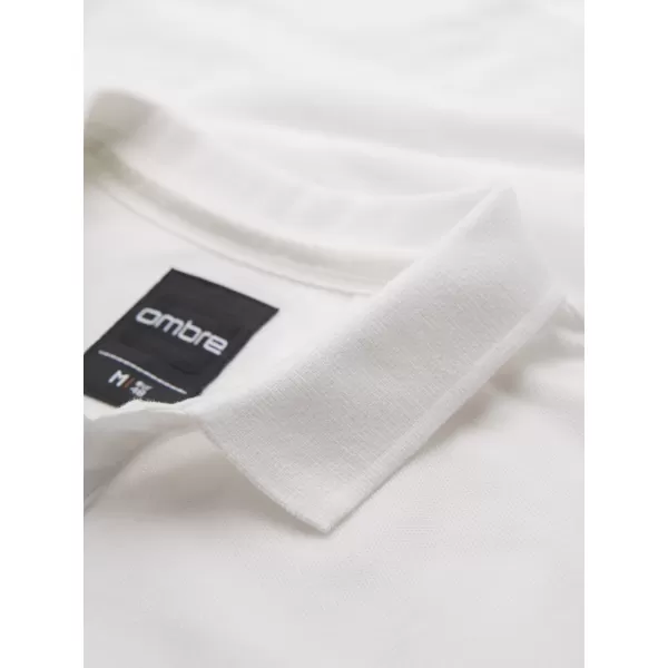  Pánska polokošeľa OMBRE OM-POSS-0103 ECRU 