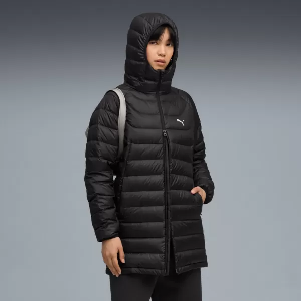  Dámska bunda PUMA PACKLITE HOODED DOWN COAT 685235-01 ČIERNA 